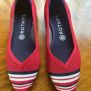 Rothy’s striped “the Point” flats